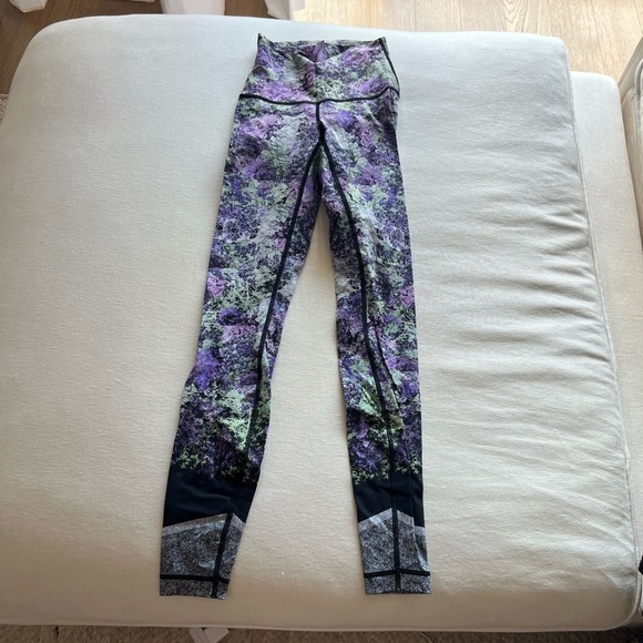 Lululemon wunder under hi rise nulux size 2 vivid vision - Picture 2 of 4